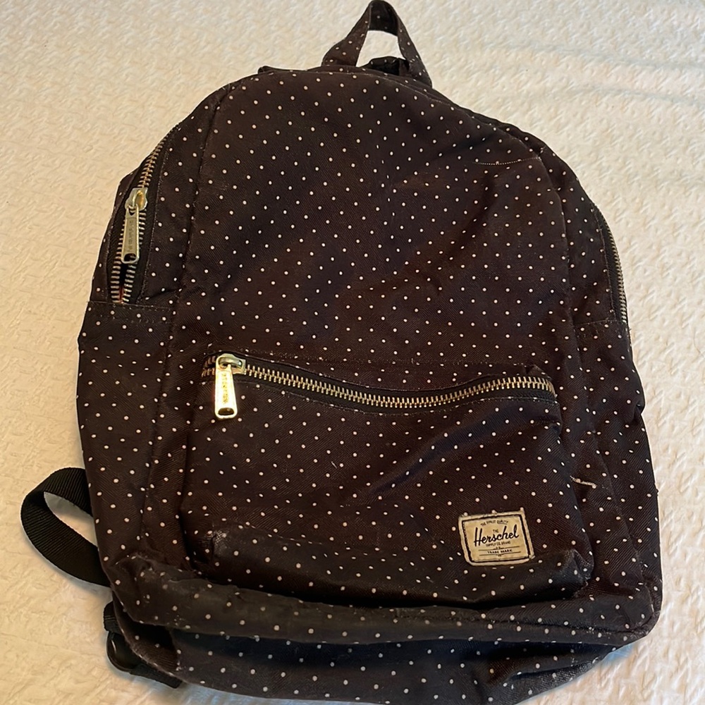 Herschel for Madewell canvas polka dot backpack